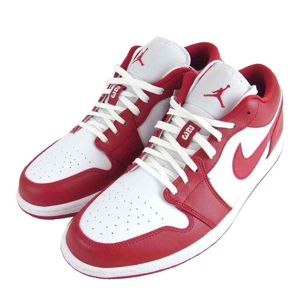 NIKE AIR JORDAN ナイキ ジョーダン 国内正規品 553558-611 1 LOW gym red/gym red-white スニーカー レッド系 ホワイト系 29cm【新古品】【未使用】【中古】