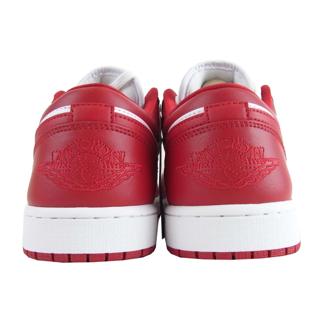 NIKE AIR JORDAN ナイキ ジョーダン 国内正規品 553558-611 1 LOW gym red/gym red-white スニーカー レッド系 ホワイト系 29cm【新古品】【未使用】【中古】