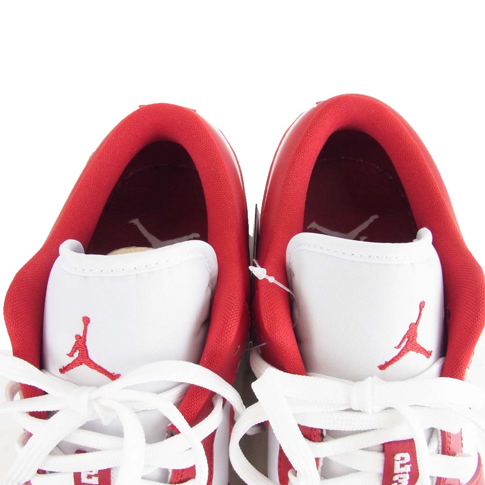 NIKE AIR JORDAN ナイキ ジョーダン 国内正規品 553558-611 1 LOW gym red/gym red-white スニーカー レッド系 ホワイト系 29cm【新古品】【未使用】【中古】