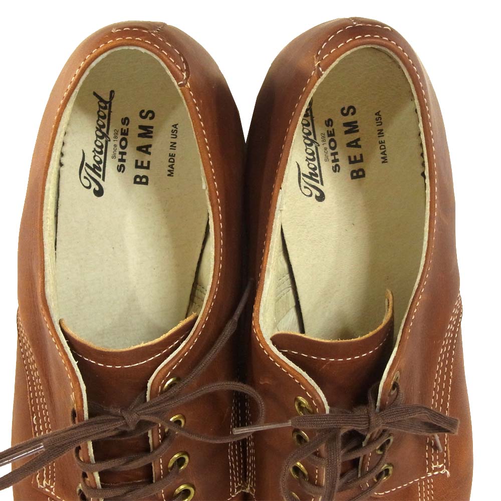 ソログッド 31603 BEAMS ビームス オックスフォード モックトゥ ブーツ USA製 ブラウン系 9.5D【中古】