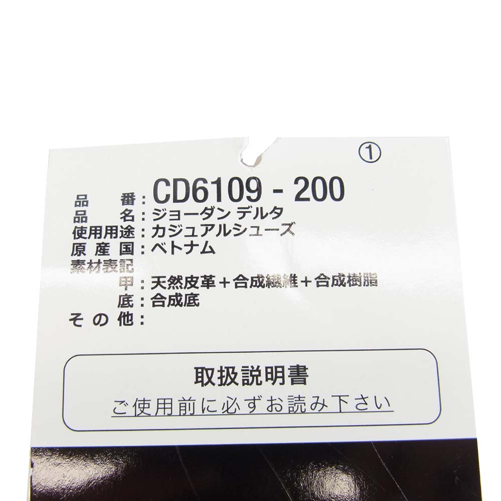 NIKE AIR JORDAN ナイキ ジョーダン 国内正規品 未使用 CD6109-200 DELTA デルタ  ベージュ系 ライトグリーン系 28.5cm【極上美品】【中古】