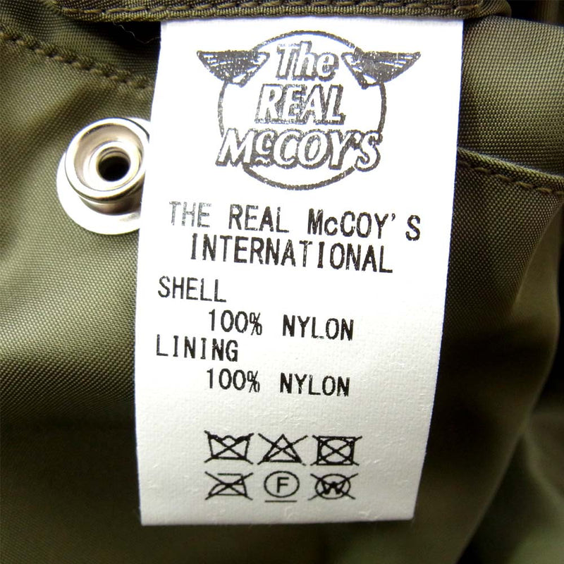 The REAL McCOY'S ザリアルマッコイズ TYPE L-2 335th FIGHTER SQDN フライトジャケット カーキ系 44【美品】【中古】