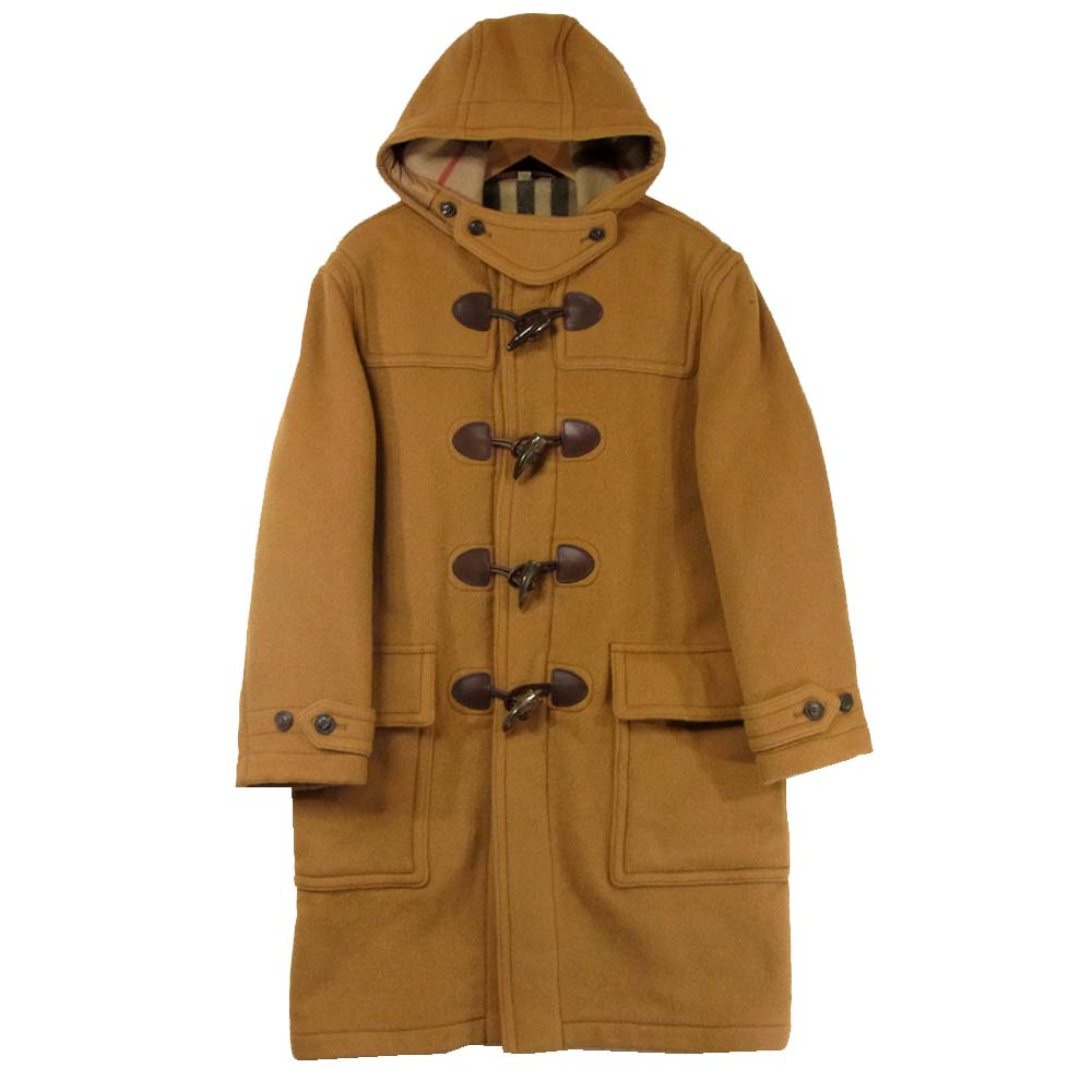 BURBERRY バーバリー 英国製 BRIT ブリット レディース ダッフル コート ウール ブラウン系 XL【中古】