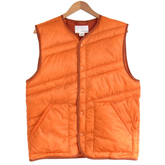 nanamica ナナミカ SUNF948 Down Vest ダウンベスト オレンジ系 M【美品】【中古】