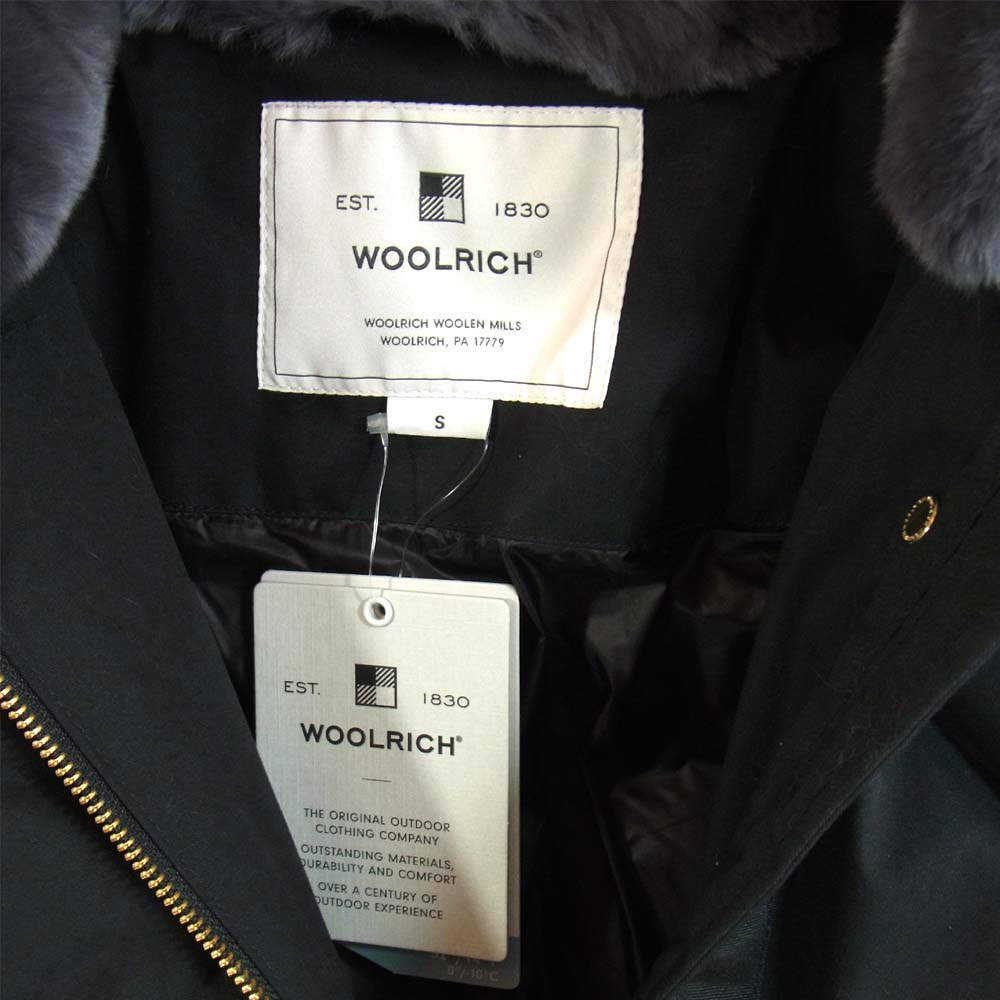 WOOLRICH ウールリッチ COCOON PARKA コクーン パーカ ブラック系 S【新古品】【未使用】【中古】
