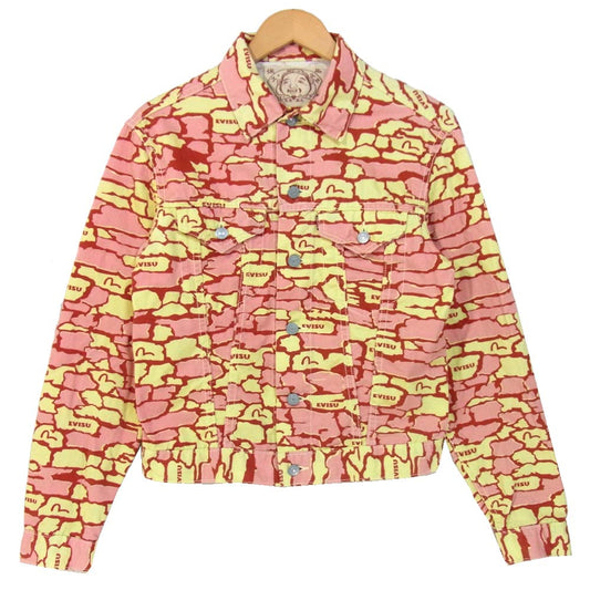 EVISU エヴィス 1557 レディース 石垣迷彩 ジャケット ピンク系 38【中古】