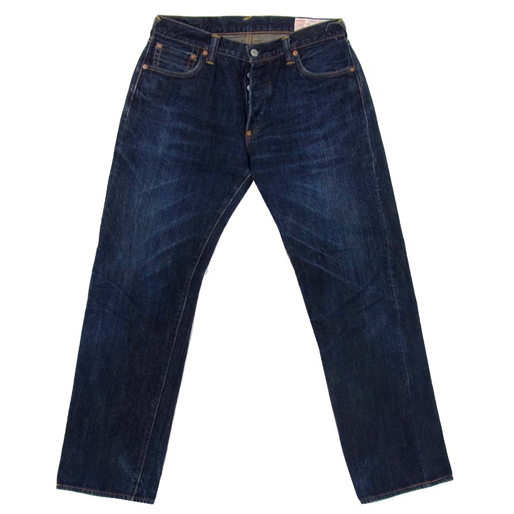 EVISU エヴィス 2000 ボタンフライ カモメ 赤耳 デニム インディゴブルー系 34【中古】