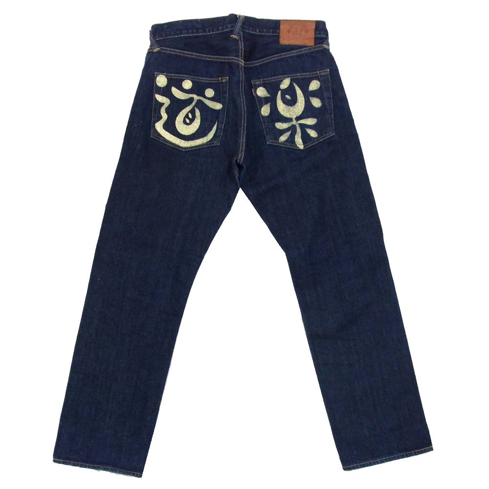 EVISU エヴィス 2000 ボタンフライ 道楽 赤耳 デニム インディゴブルー系 32【中古】