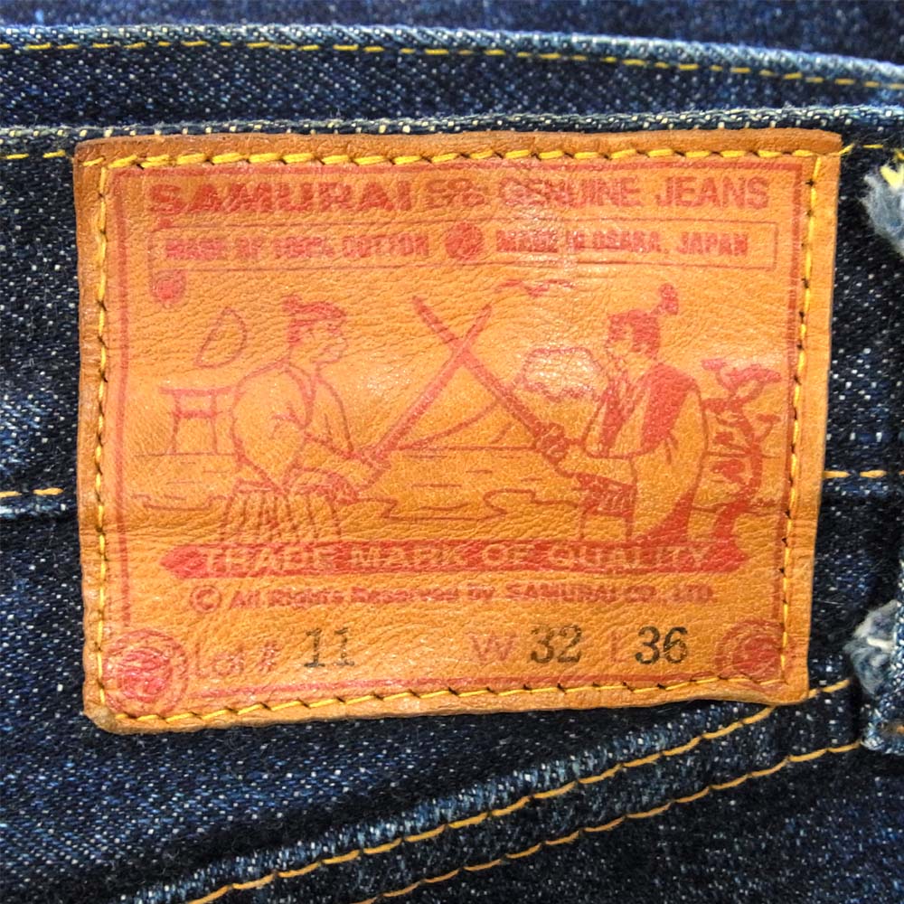 SAMURAI JEANS サムライジーンズ S710XX 19oz ヘビーオンス デニム インディゴブルー系 32【中古】