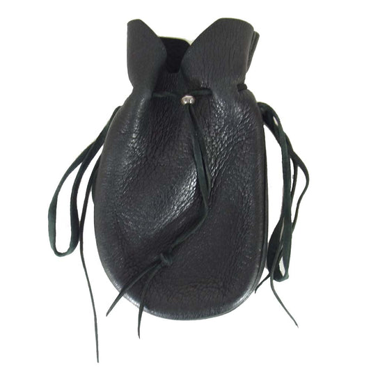 フラットヘッド ディアスキン メディスンバッグ ラージ ブラック系【中古】