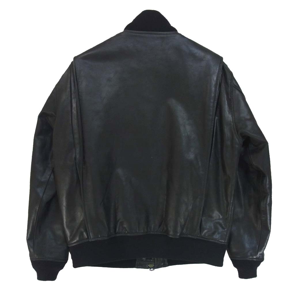 AVIREX アヴィレックス 6181047 COW TANKERS JACKET タンカース レザー ジャケット ブラック系 2XL【中古】