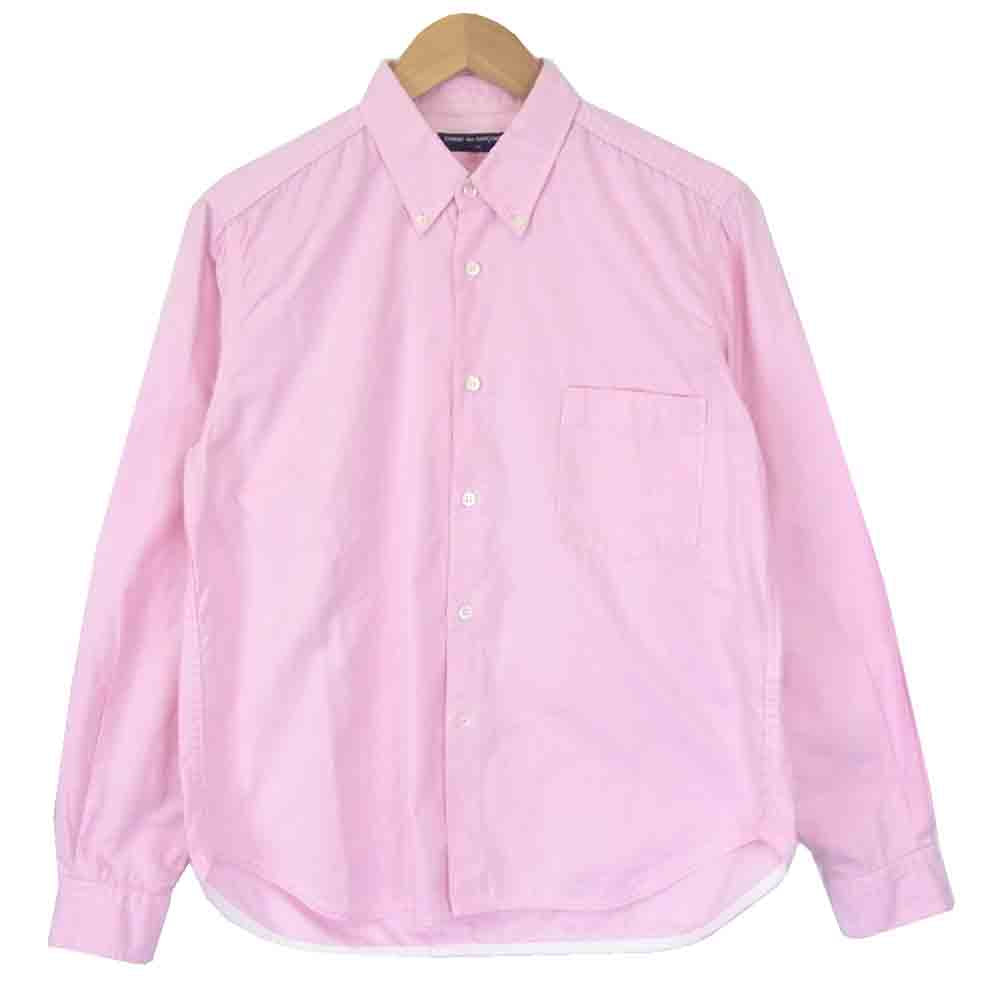 COMME des GARCONS HOMME コムデギャルソンオム AD07 コットン オックスフォード BD 長袖シャツ ピンク系 S【中古】