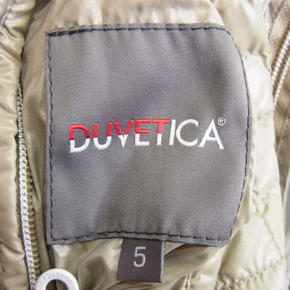 DUVETICA デュベティカ キッズ キルト ダウン ジャケット ベージュ系 5【中古】