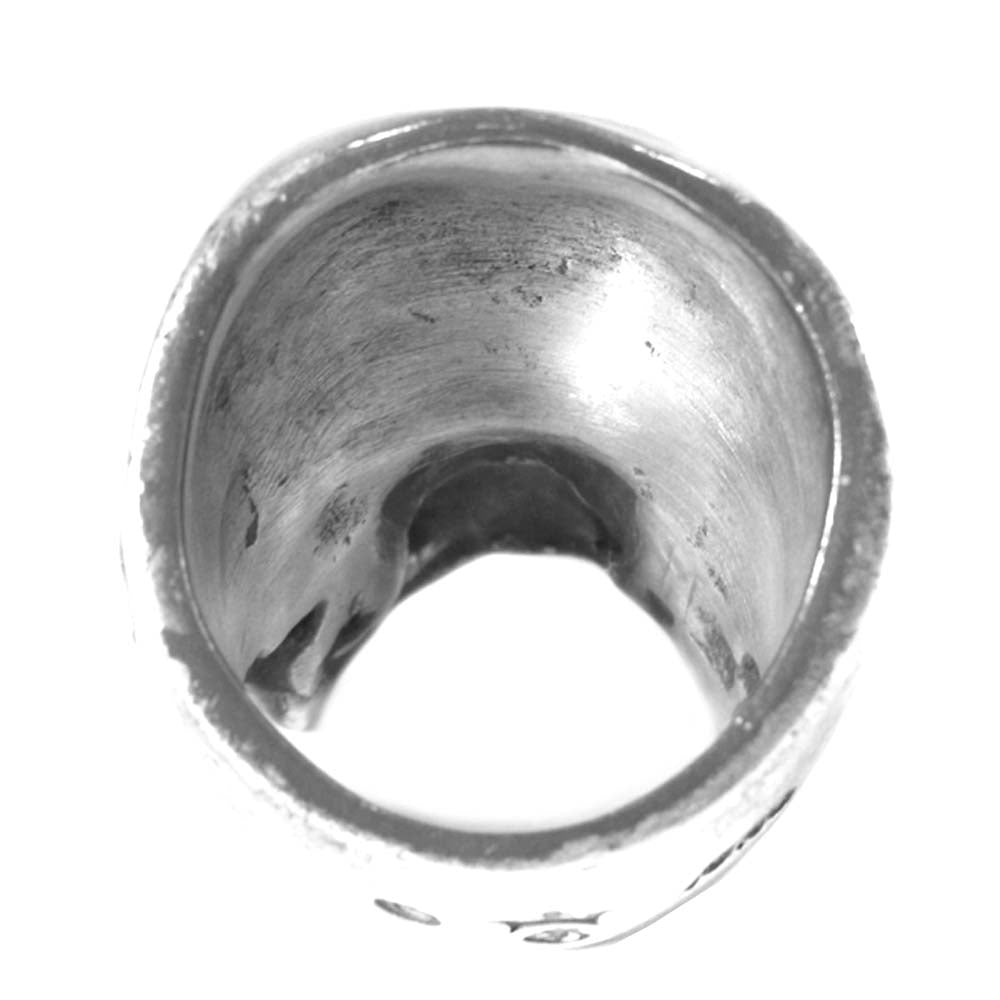 GABOR ガボール 国内正規店販売証明付属 Large Skull Ring with Jaw ラージ スカル ウィズ ジョー リング シルバー系 17号【中古】