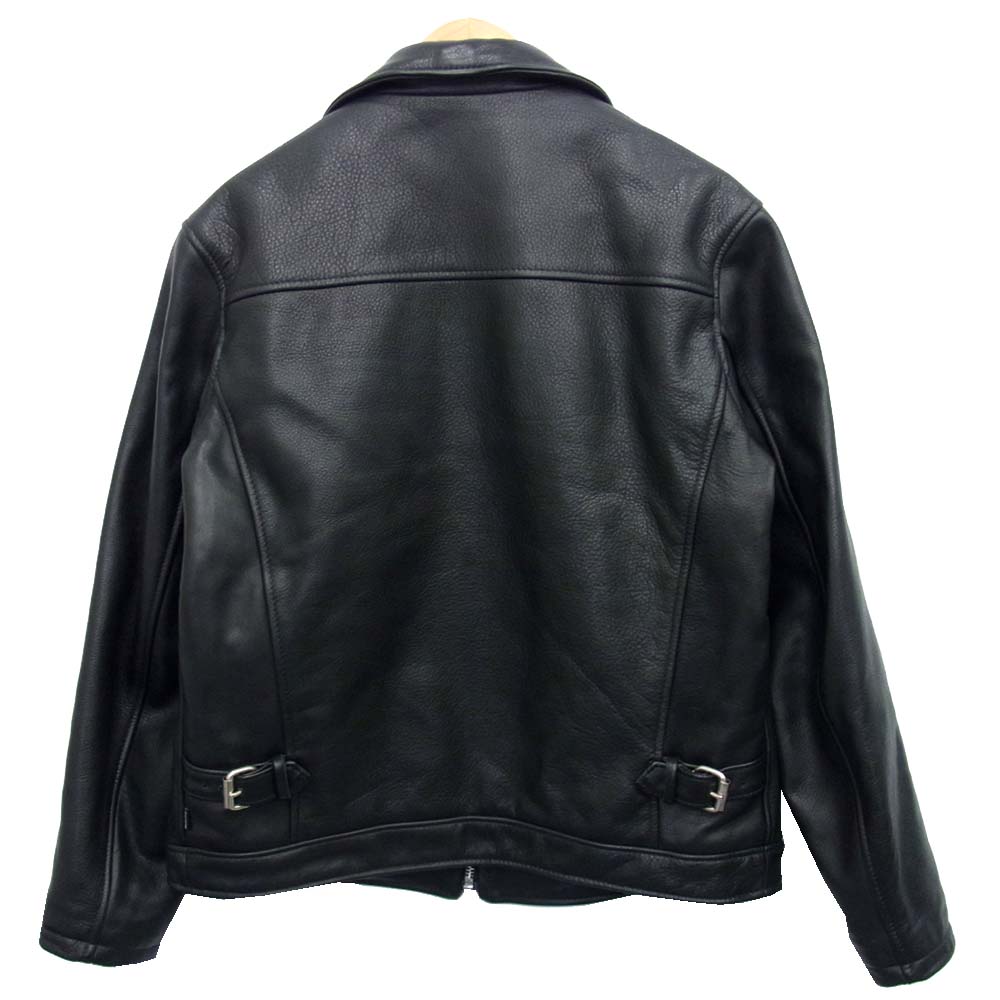 Supreme シュプリーム 17SS USA製 SCHOTT ショット Leather Work Jacket レザー ワーク ジャケット ブラック系 M【美品】【中古】