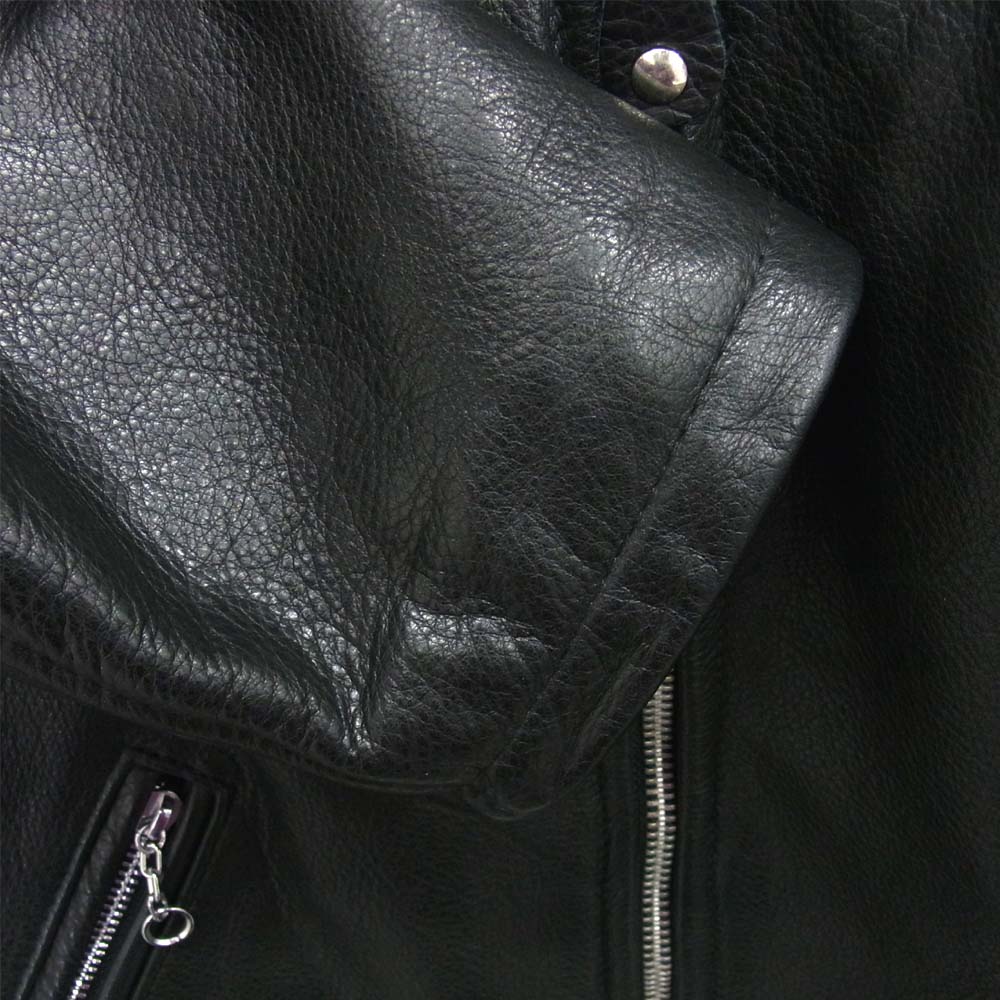 Supreme シュプリーム 17SS USA製 SCHOTT ショット Leather Work Jacket レザー ワーク ジャケット ブラック系 M【美品】【中古】