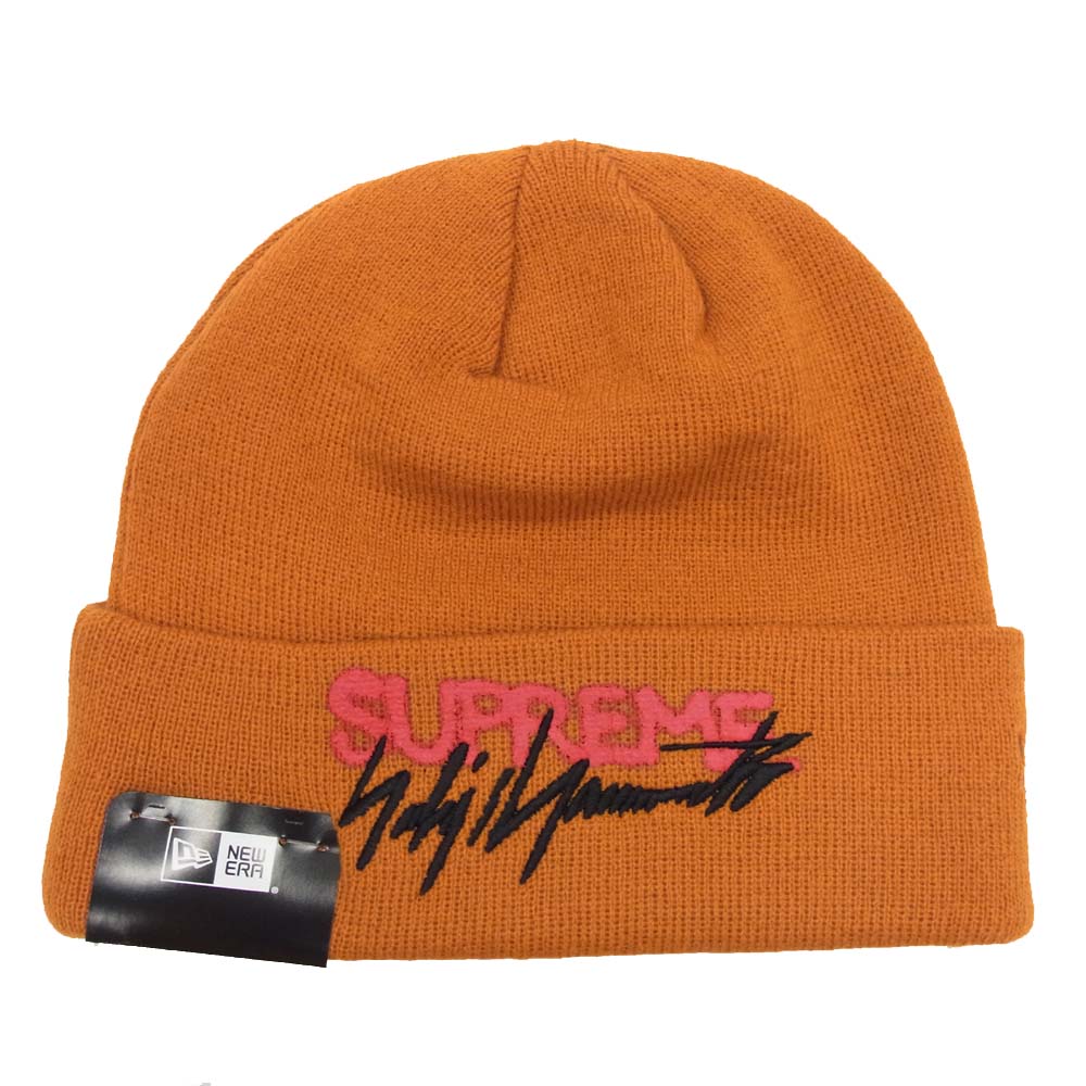 Supreme シュプリーム 20AW × Yoji Yamamoto ヨウジヤマモト New Era Beanie ニューエラ ニット キャップ オレンジ系【新古品】【未使用】【中古】