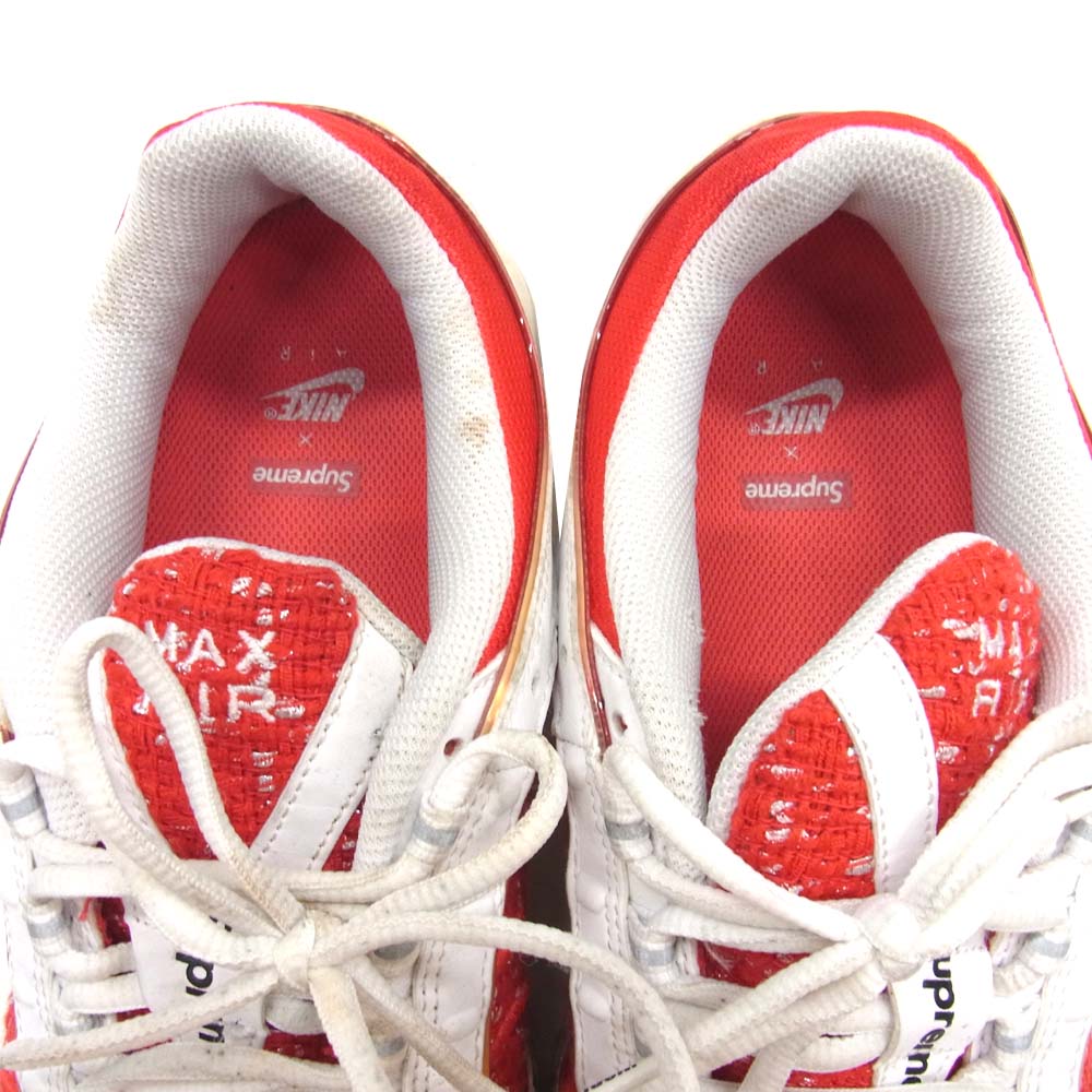 Supreme シュプリーム AT3854 100 × ナイキ NIKE AIR MAX TAIL WIND IV/S テイルウィンド スニーカー レッド系 28cm【中古】