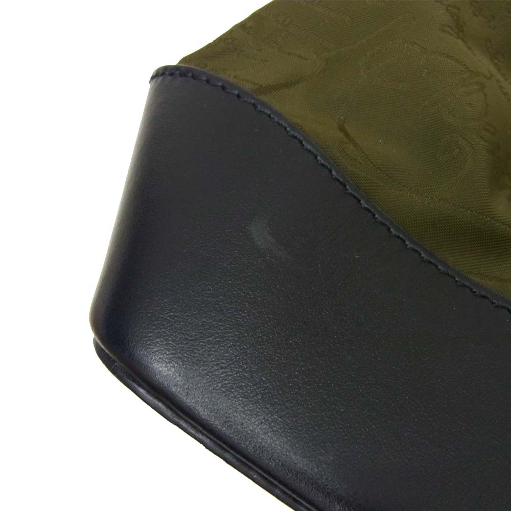 Berluti ベルルッティ スクリット カリグラフィ Duo デュオ ナイロン 2way トート バッグ モスグリーン系【極上美品】【中古】