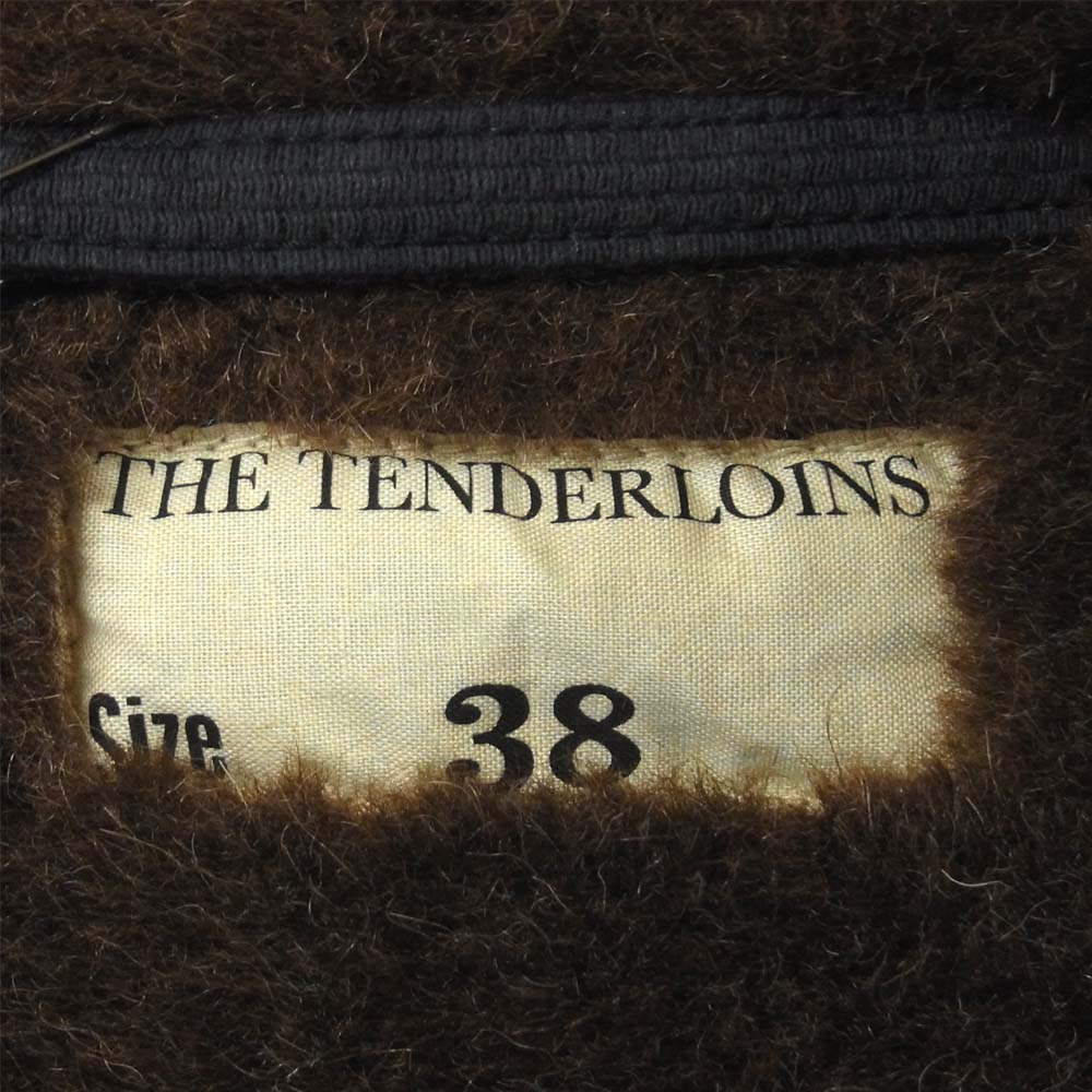 TENDERLOIN テンダーロイン 16AW T-1 バックプリント アルパカ ボア デッキジャケット ネイビー系 S【新古品】【未使用】【中古】