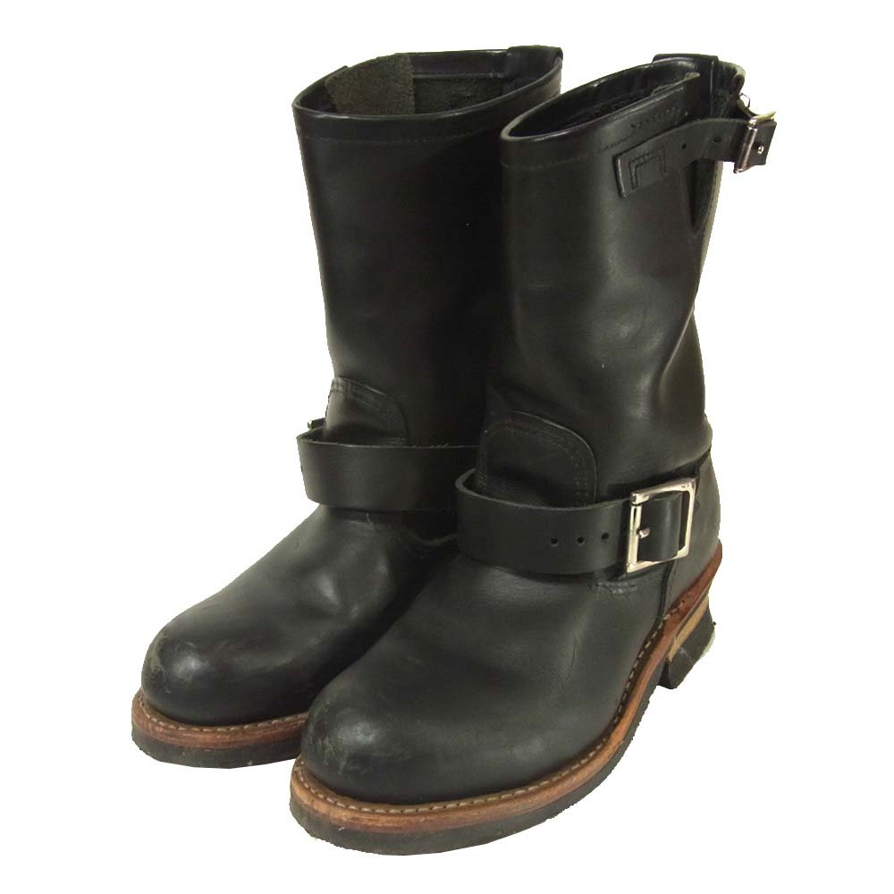 RED WING レッドウィング 2268 エンジニアブーツ USA製 レザー ブラック系 5D【中古】