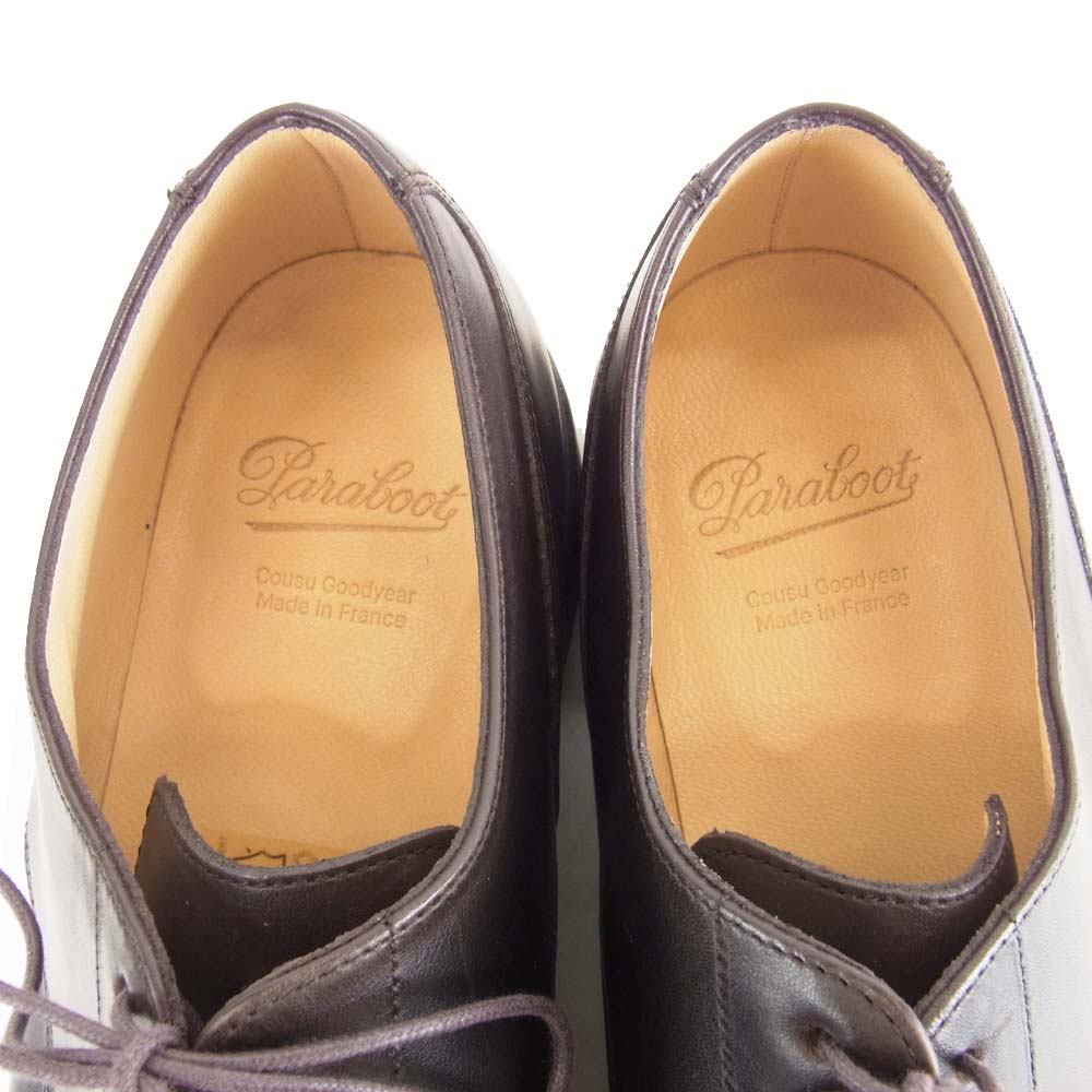 Paraboot パラブーツ 706801 CHAMBORD ACTEM MARRON LIS CAFE シャンボード マロン リス レザー ダークブラウン系 26cm【新古品】【未使用】【中古】