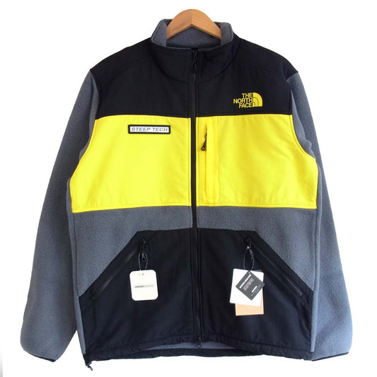 THE NORTH FACE ノースフェイス NA62001 STEEP TECH Zip Freece スティープテック ジップ フリース ジャケット ヴァナディスグレー×ライトニングイエロー XL【新古品】【未使用】【中古】
