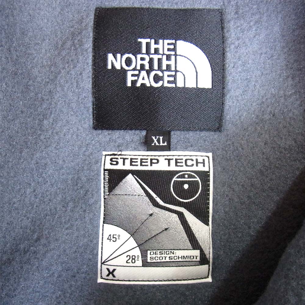 THE NORTH FACE ノースフェイス NA62001 STEEP TECH Zip Freece スティープテック ジップ フリース ジャケット ヴァナディスグレー×ライトニングイエロー XL【新古品】【未使用】【中古】