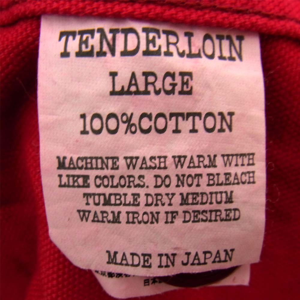 TENDERLOIN テンダーロイン T-BEST COVERALL カバーオール ジャケット レッド系 L【中古】