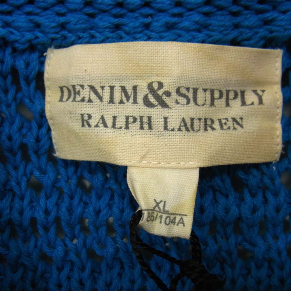 RALPH LAUREN ラルフローレン 未使用 国内正規品 Denim & Supply デニムアンドサプライ 綿麻 ネイティブ柄 カーディガン マルチカラー系 XL【極上美品】【中古】