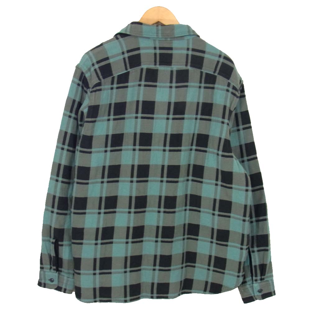 RRL ダブルアールエル 国内正規品 ヘビーネル ワークシャツ グレー系 XL【新古品】【未使用】【中古】