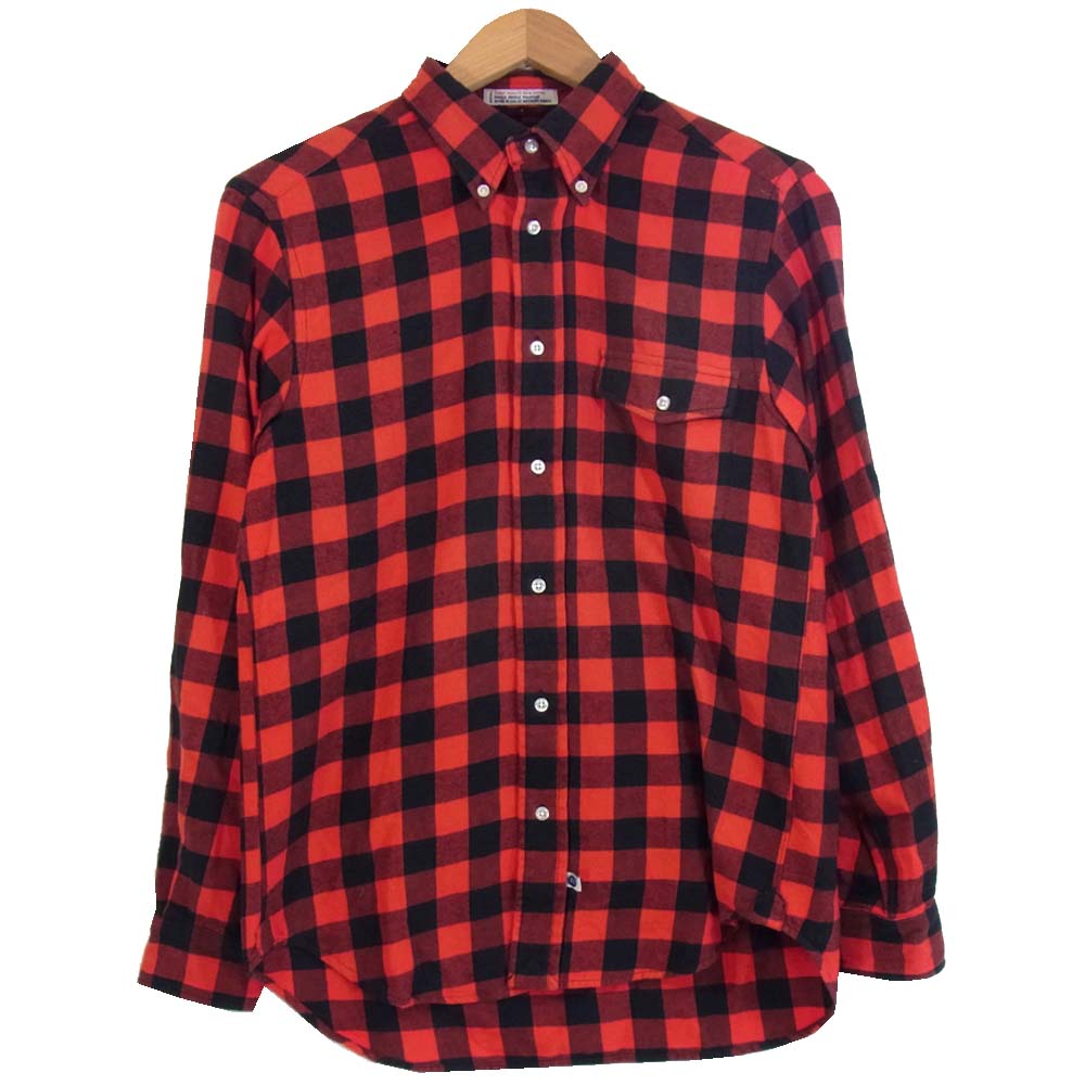 アイクベーハー MF1501LB FREED0M FIT L/S B.D BUFFALO CHECK FLANNEL SHIRTS チェック バッファロー シャツ 赤×黒 F【中古】