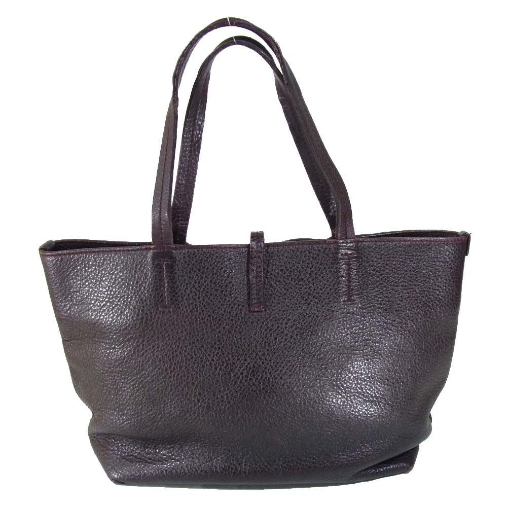 Salvatore Ferragamo サルヴァトーレフェラガモ FJ-21 C391 ガンチーニ レザー ハンドバッグ ダークブラウン系【中古】