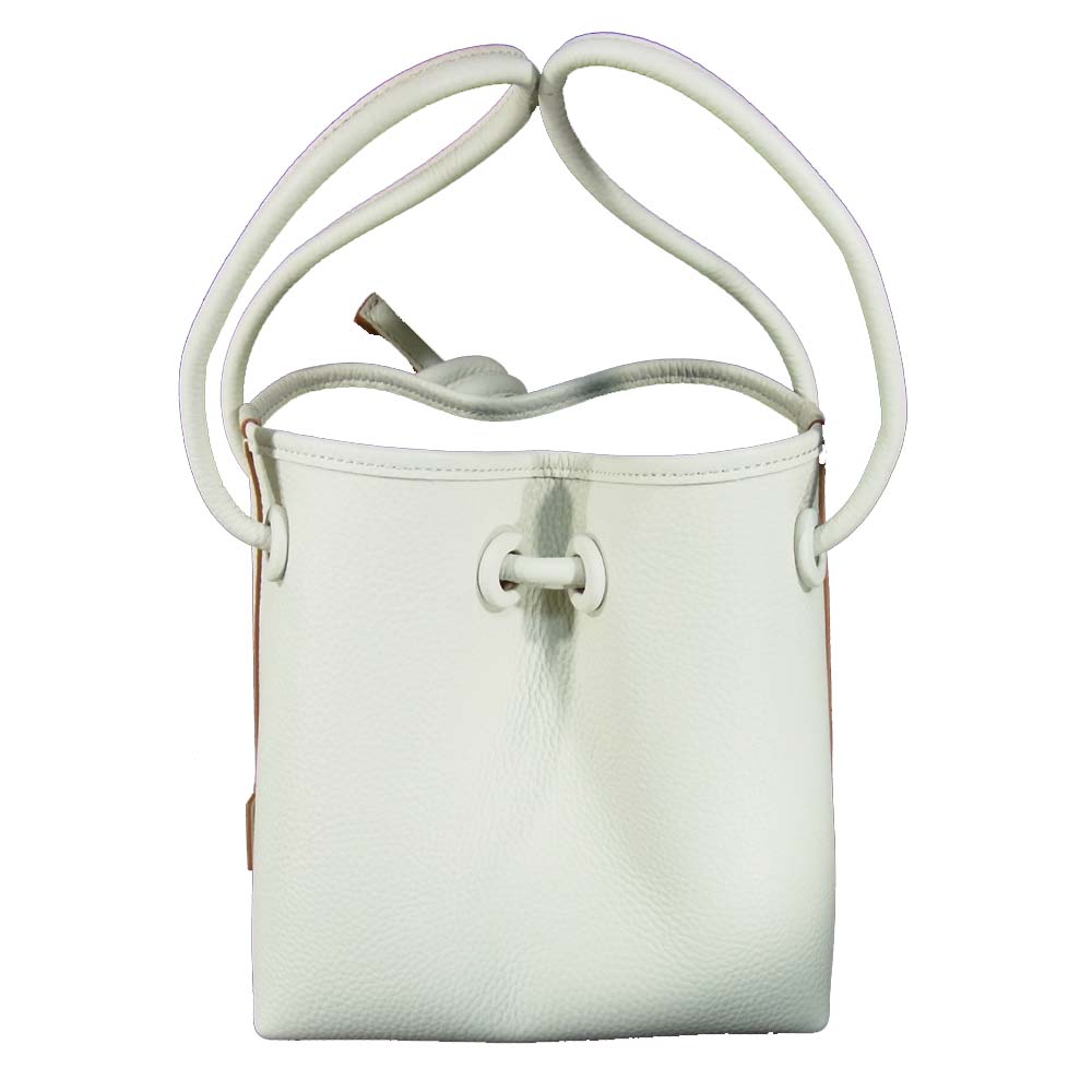 ヴァジック VC-3511-113-DA 0220 2020年伊勢丹新宿店購入品 BOND MINI LEATHER ボンド ミニ レザー ハンドバッグ ホワイト系【極上美品】【中古】