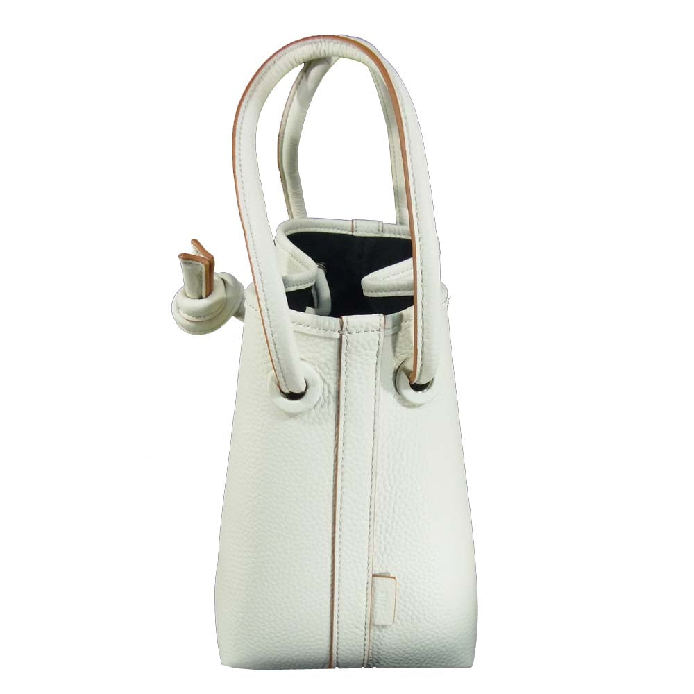 ヴァジック VC-3511-113-DA 0220 2020年伊勢丹新宿店購入品 BOND MINI LEATHER ボンド ミニ レザー ハンドバッグ ホワイト系【極上美品】【中古】