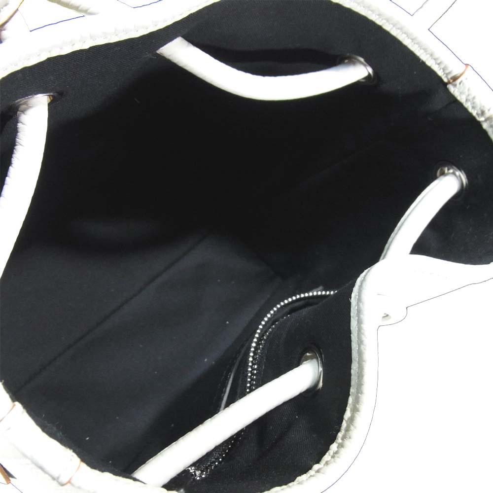 ヴァジック VC-3511-113-DA 0220 2020年伊勢丹新宿店購入品 BOND MINI LEATHER ボンド ミニ レザー ハンドバッグ ホワイト系【極上美品】【中古】