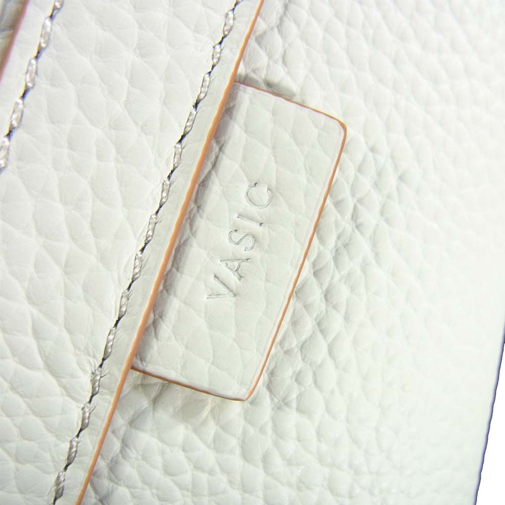 ヴァジック VC-3511-113-DA 0220 2020年伊勢丹新宿店購入品 BOND MINI LEATHER ボンド ミニ レザー ハンドバッグ ホワイト系【極上美品】【中古】