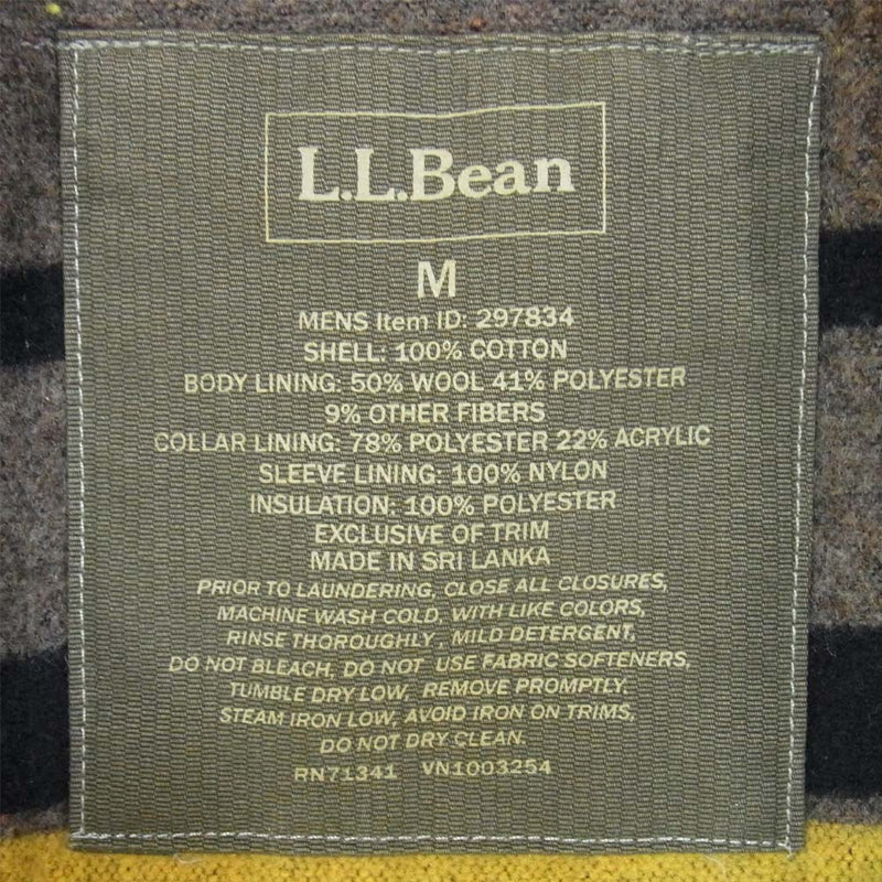 L.L.Bean エルエルビーン 裏地ブランケット 襟ボア ジャケット カーキ系 M【中古】