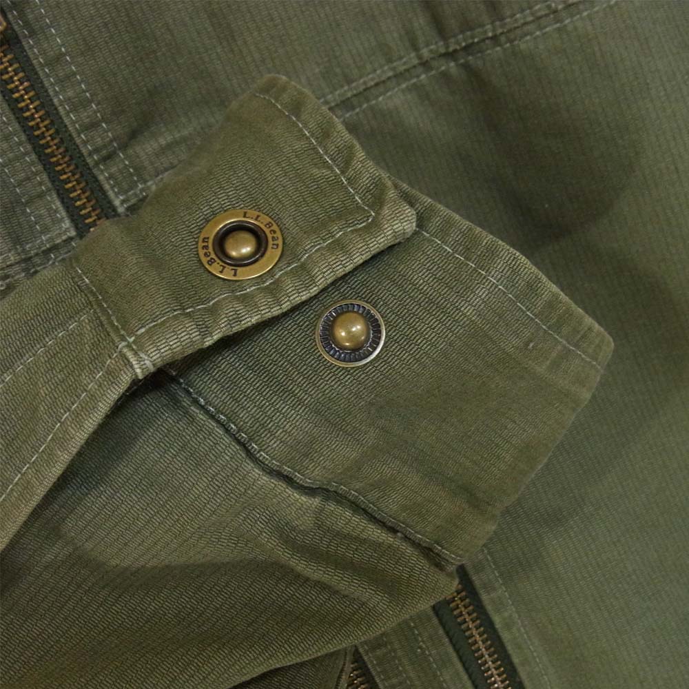 L.L.Bean エルエルビーン 裏地ブランケット 襟ボア ジャケット カーキ系 M【中古】