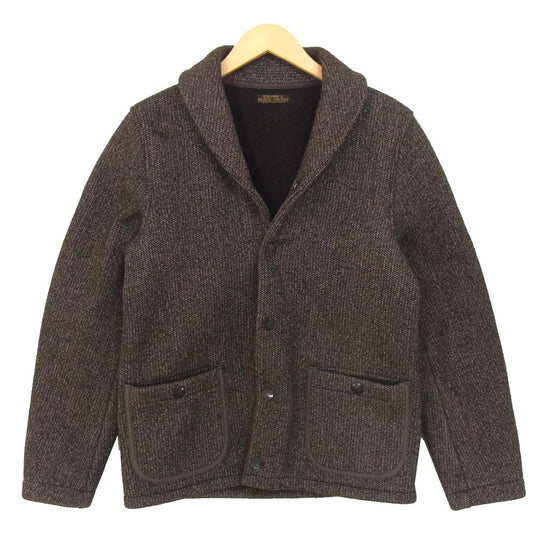 BROWNS'S BEACH ブラウンズビーチ  BBJ-006 ショールカラー ビーチジャケット  ブラック系 40【美品】【中古】