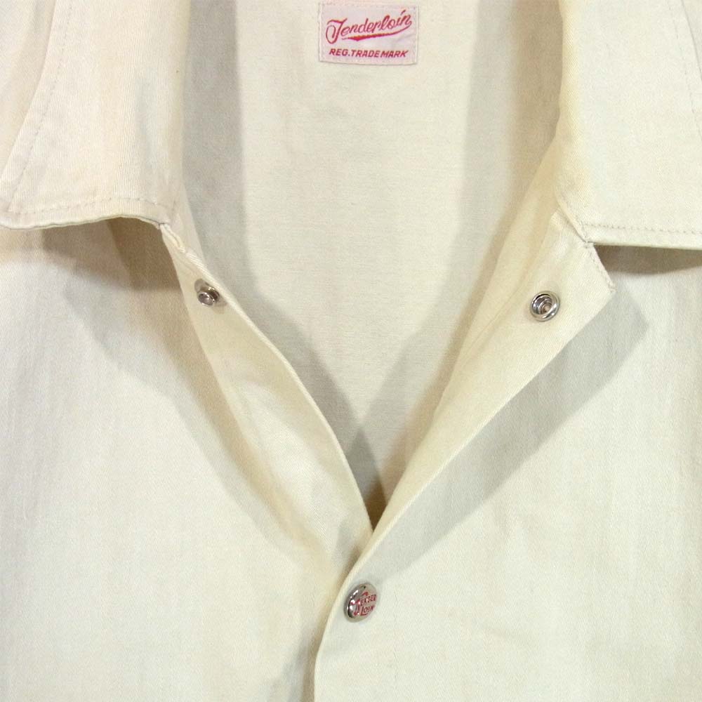 TENDERLOIN テンダーロイン T-BROTHERHOOD JKT SATIN ブラザーフッド ジャケット サテン ベージュ系 L【中古】