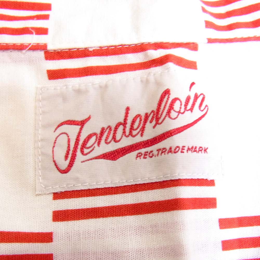 TENDERLOIN テンダーロイン T?CHECK SHT C S/S チェック 赤×白 L【中古】
