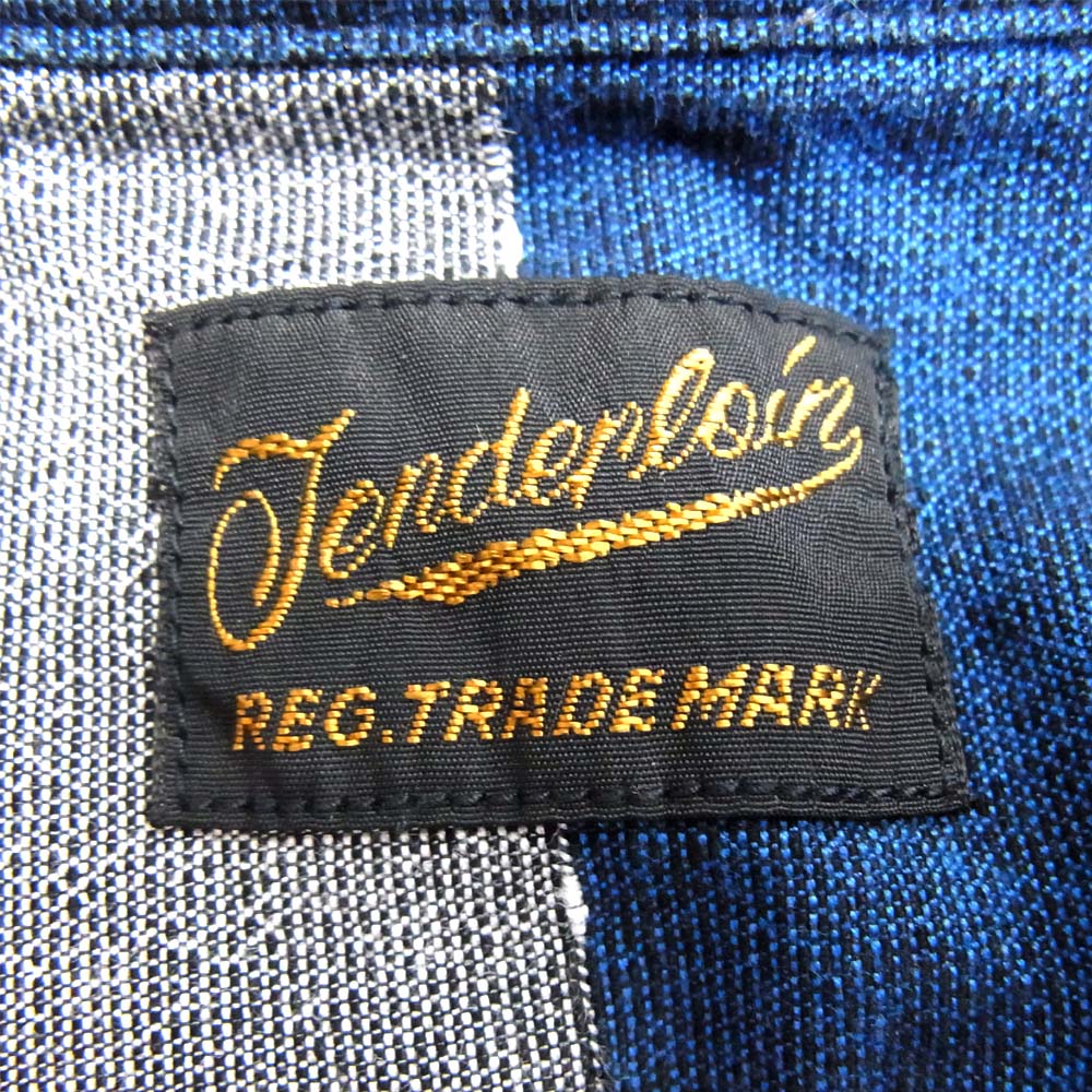 TENDERLOIN テンダーロイン T-BORDER SHT コットンシルク ボーダー マルチカラー系 L【中古】