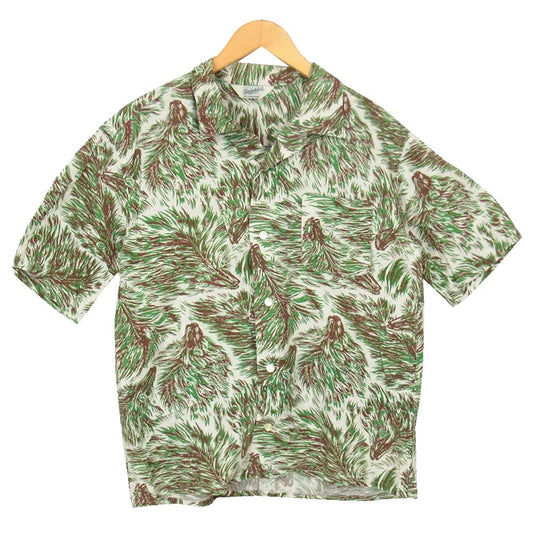 TENDERLOIN テンダーロイン T-RAYON SHT WOLF S S/S レーヨン ウルフ グリーン系 L【中古】