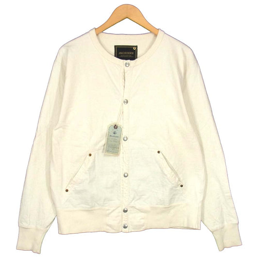 Anachronorm アナクロノーム ANA311 HEAVY WEIGHT SNAP L/S CREW ノーカラー オフホワイト系 2【新古品】【未使用】【中古】