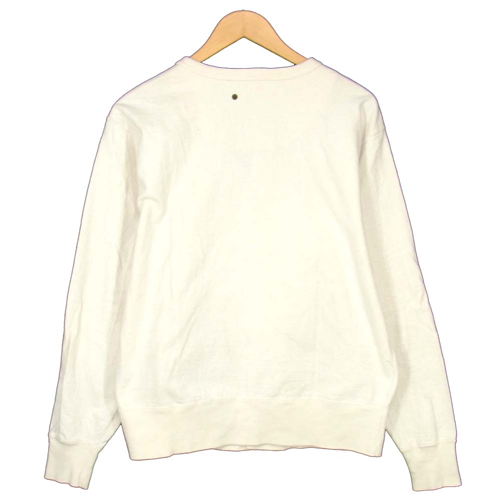 Anachronorm アナクロノーム ANA311 HEAVY WEIGHT SNAP L/S CREW ノーカラー オフホワイト系 2【新古品】【未使用】【中古】