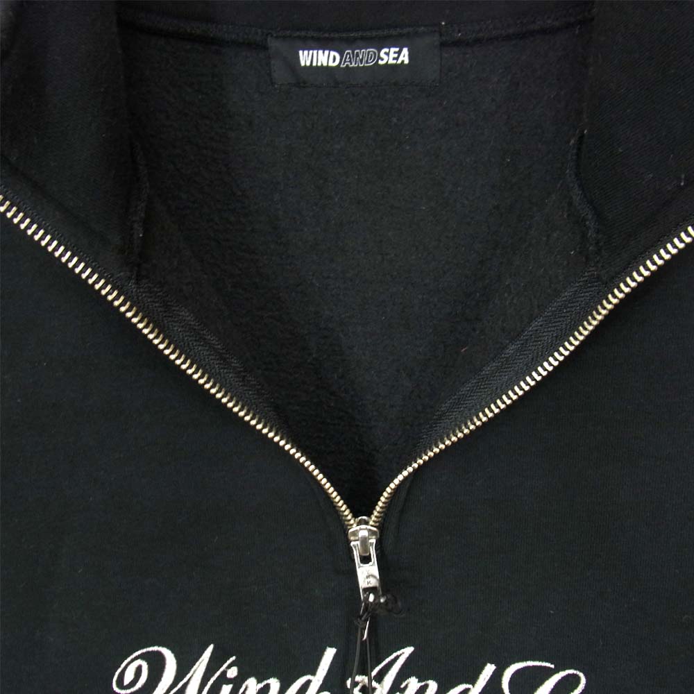 ウィンダンシー 19AW WDS-19A-SW-04 WDS HALF ZIP SWEAT SHIRT ブラック系 L【新古品】【未使用】【中古】