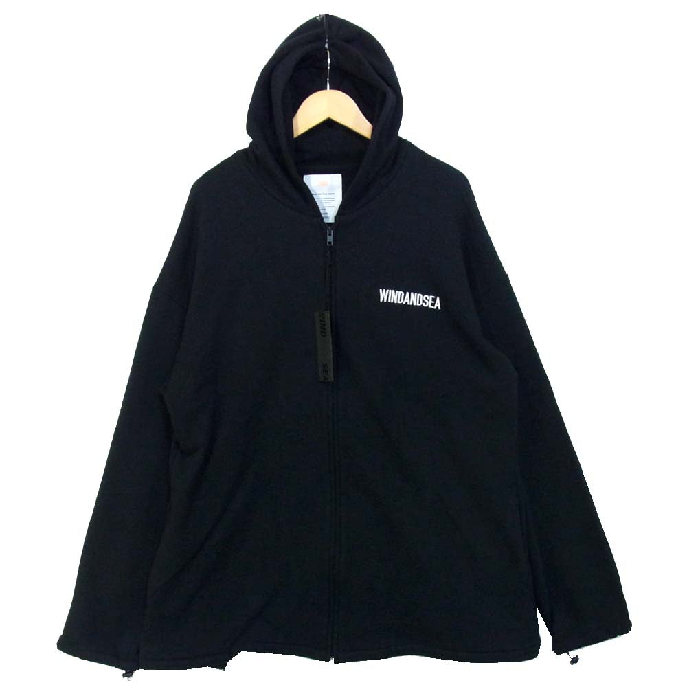 ウィンダンシー 19AW WDS-19A-SW-09 SEA BIG ZIP HOODIE ブラック系 L【新古品】【未使用】【中古】