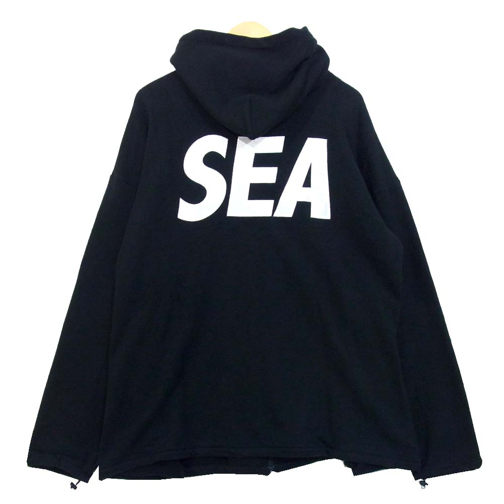 ウィンダンシー 19AW WDS-19A-SW-09 SEA BIG ZIP HOODIE ブラック系 L【新古品】【未使用】【中古】