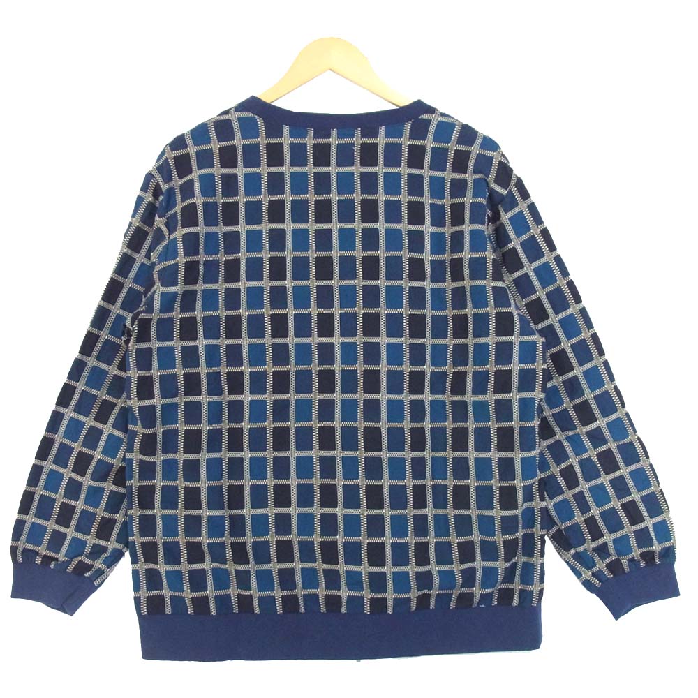 クオン 1801-PS02 YOSHINO PLAID Pullover Shirt 吉野格子 プルオーバー シャツ ネイビー系 M【新古品】【未使用】【中古】
